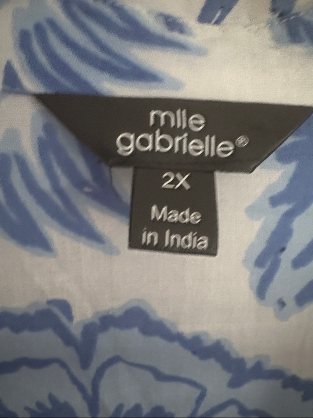 Mlle Gabrielle Blue & White Floral Tiered Midi Dress - Picture 2 of 14